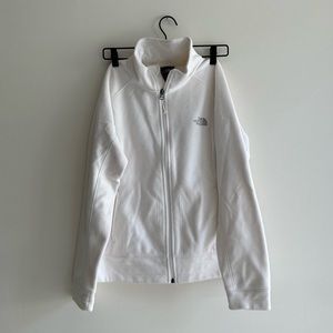 White Zip Up NorthFace Jacket